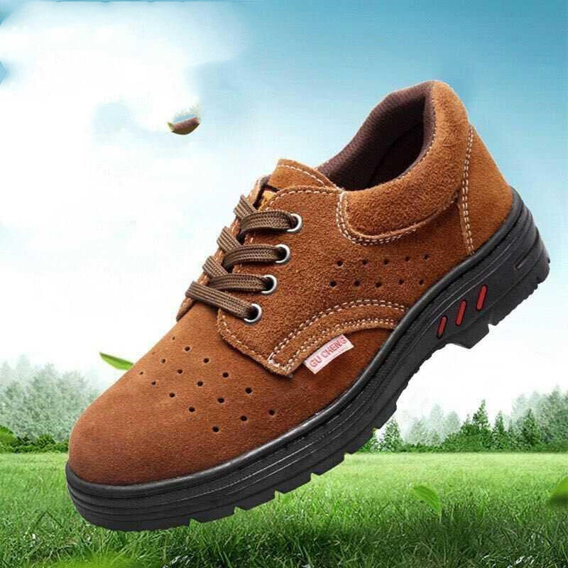 Werkschoenen, Leren, Stalen neuzen, Heren