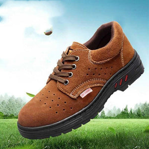 Werkschoenen, Leren, Stalen neuzen, Heren