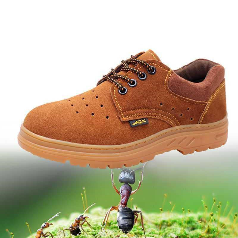 Werkschoenen, Leren, Stalen neuzen, Heren