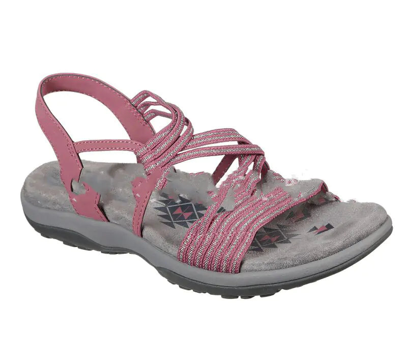 Dames, Flat Sandalen, Casual